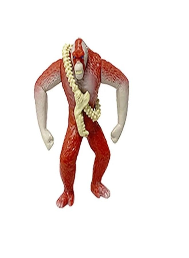 De-Lite G x K The New Empire King of Monsters Hollow Earth World Premium Action Figures Soft Touch Vinyl Plastic PVC Collectible Movie Model Toys (2-Kong and 1 Skar King, Mini Small Size 6-7 cm.) - Image 4